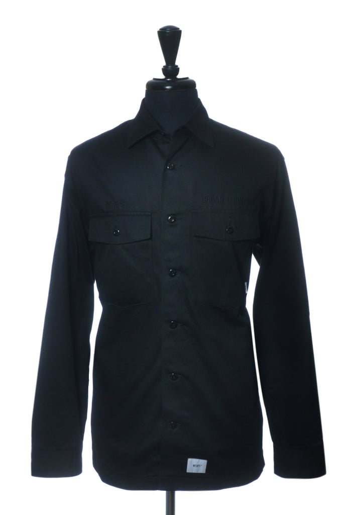 WTAPS Black EX44 Collection Overshirt Jacket