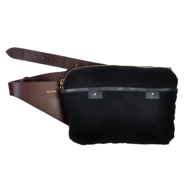 Paul Smith Leather and Knit Hip Bag