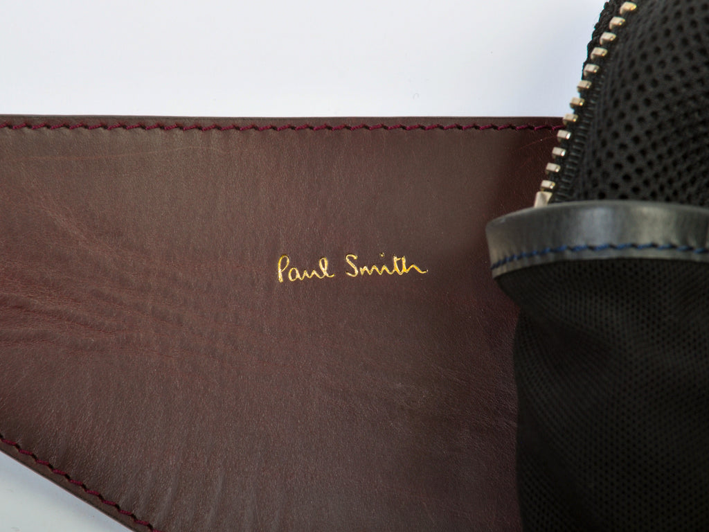 Paul Smith Leather and Knit Hip Bag