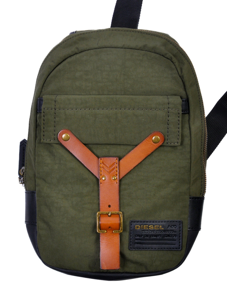 Diesel Green Nylon Crossbody Bag