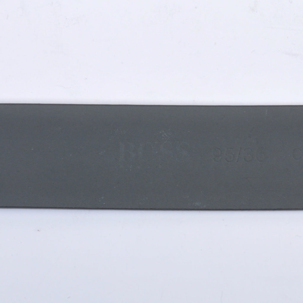 Hugo Boss Black Calfskin Leather Cyngato Skinny Belt