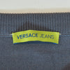 Versace Jeans Grey Animal Print V-Neck Sweater