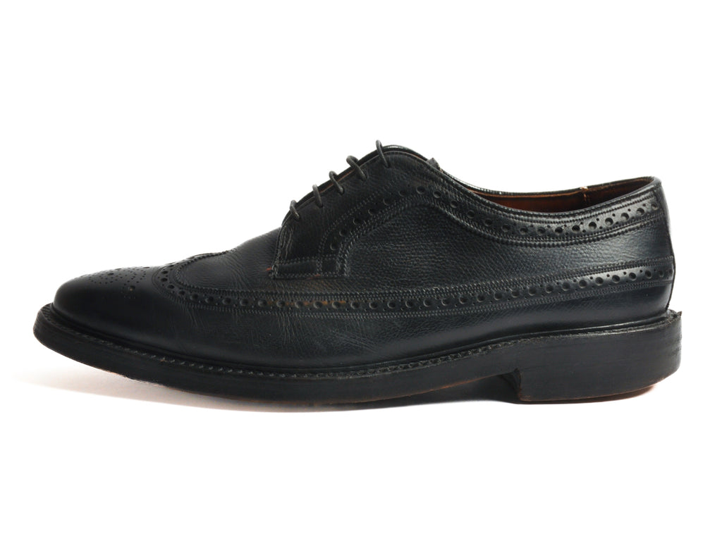 Florsheim Imperial Vintage Black Longwing Shoes
