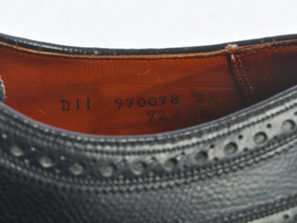 Florsheim Imperial Vintage Black Longwing Shoes