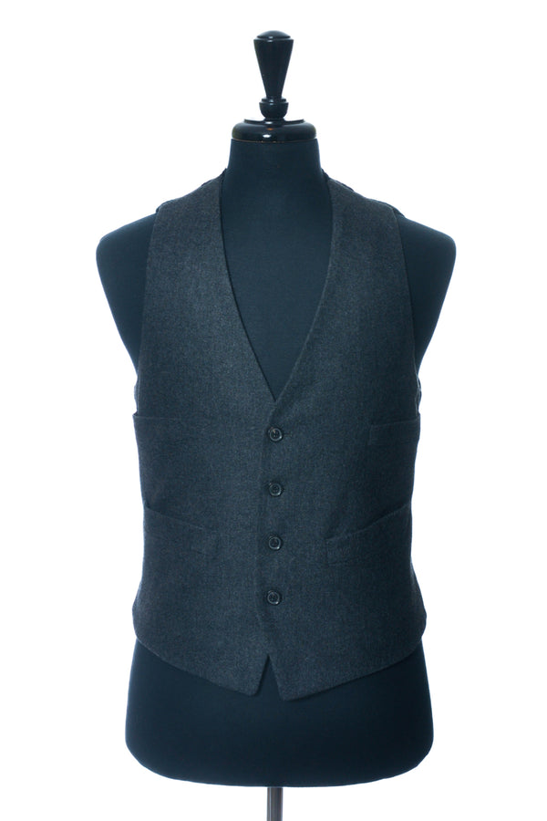 Hugo Boss Grey Tweed Sweater Back W25 Vest