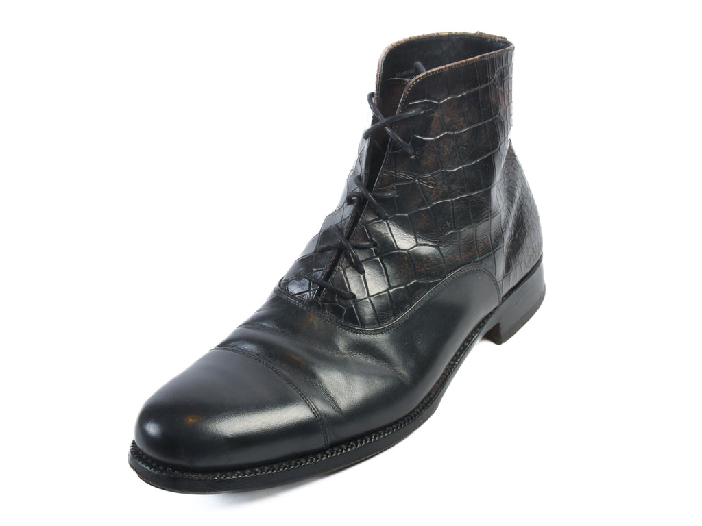 Harris Black Cap Toe Boots