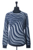 Ted Baker Blue Swirl Warfe Crew Neck Sweater