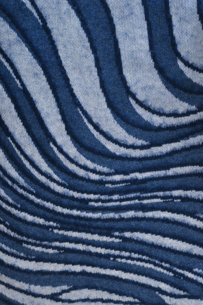 Ted Baker Blue Swirl Warfe Crew Neck Sweater