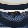 Ted Baker Blue Swirl Warfe Crew Neck Sweater