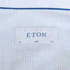 Eton Blue on White Micro Print Slim Fit Shirt