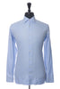 Samuelsohn Blue Herringbone Contemporary Fit Shirt