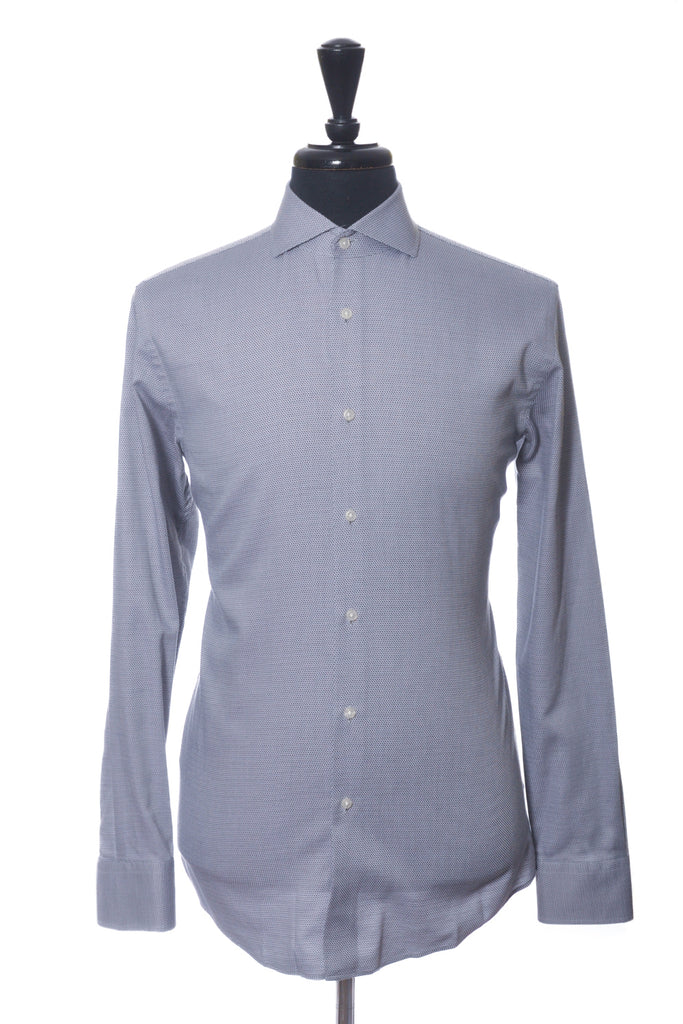 Hugo Boss Grey Weave Sharp Fit Mark Shirt