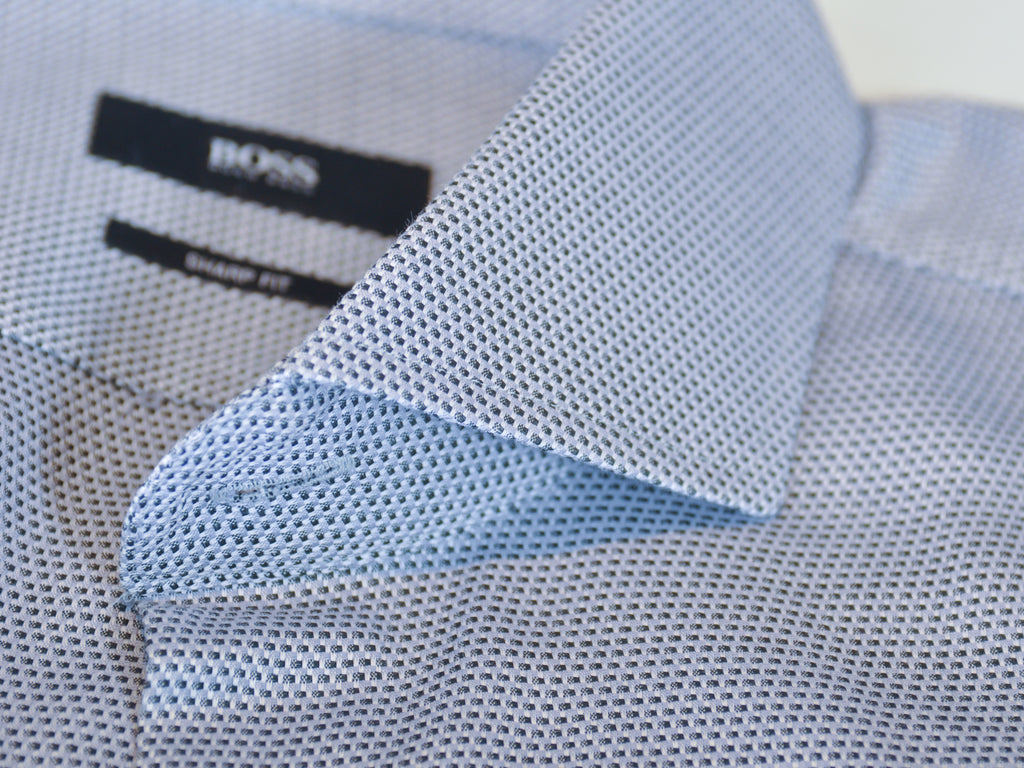 Hugo Boss Grey Weave Sharp Fit Mark Shirt