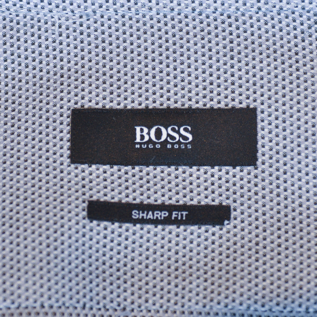 Hugo Boss Grey Weave Sharp Fit Mark Shirt