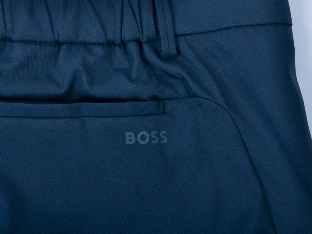 Hugo Boss Navy Blue Water Repellant Technical Twill Shorts