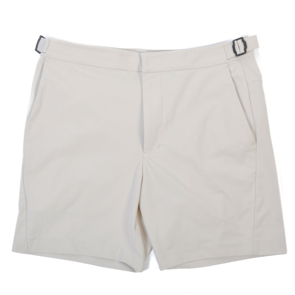 G/Fore Light Beige Tech Tab 4-Way Stretch Shorts