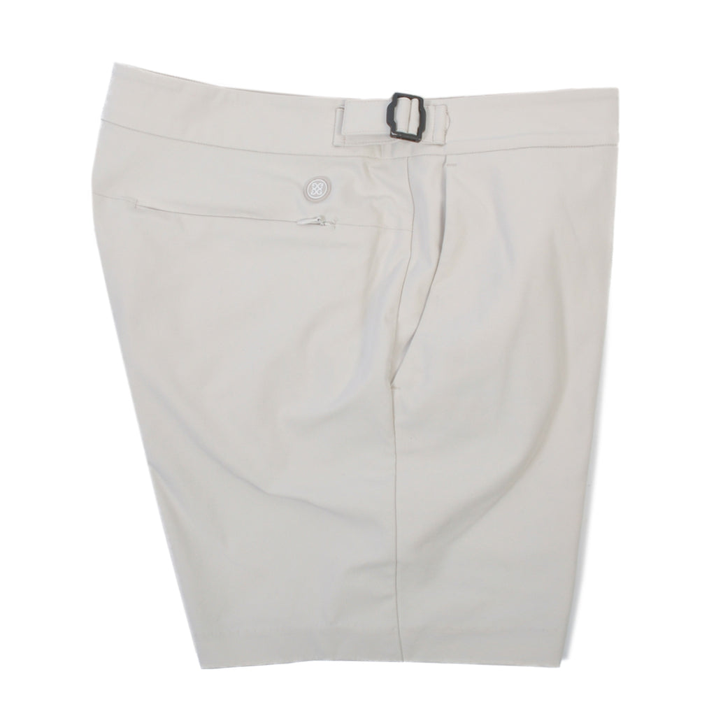 G/Fore Light Beige Tech Tab 4-Way Stretch Shorts