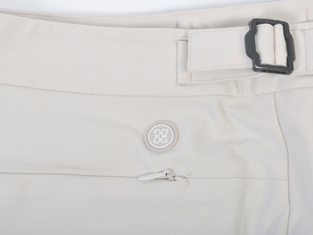 G/Fore Light Beige Tech Tab 4-Way Stretch Shorts