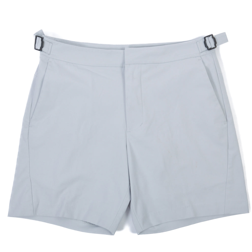 G/Fore Light Grey  Tech Tab 4-Way Stretch Shorts