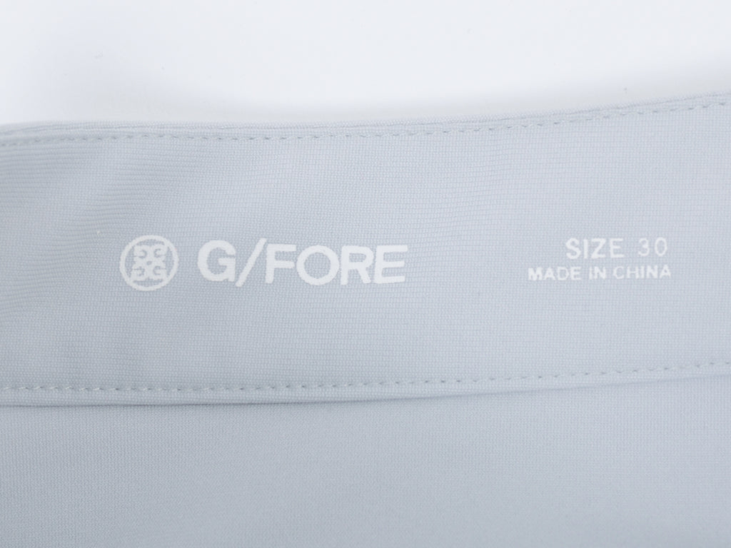 G/Fore Light Grey  Tech Tab 4-Way Stretch Shorts