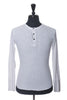 Wings + Horns White Knit Henley Shirt