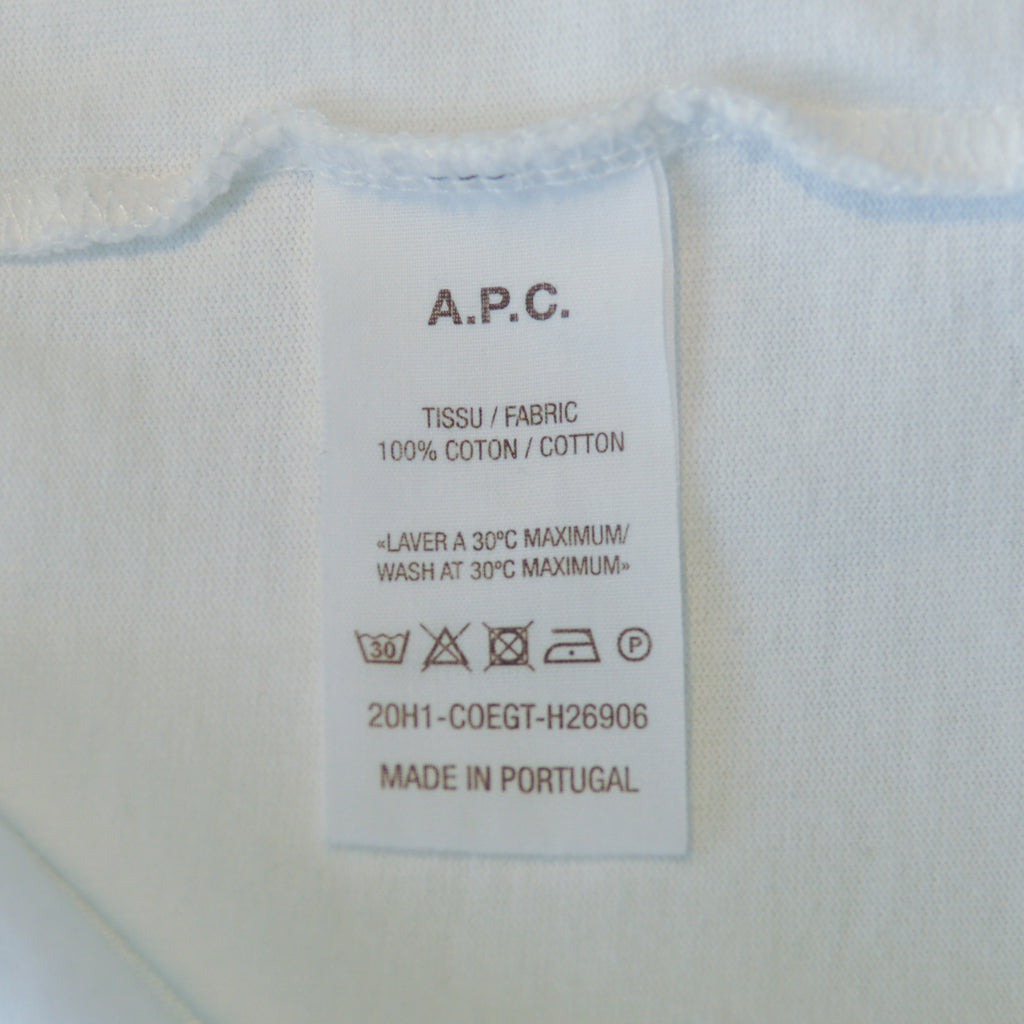 A.P.C. White Pocket Polo Shirt