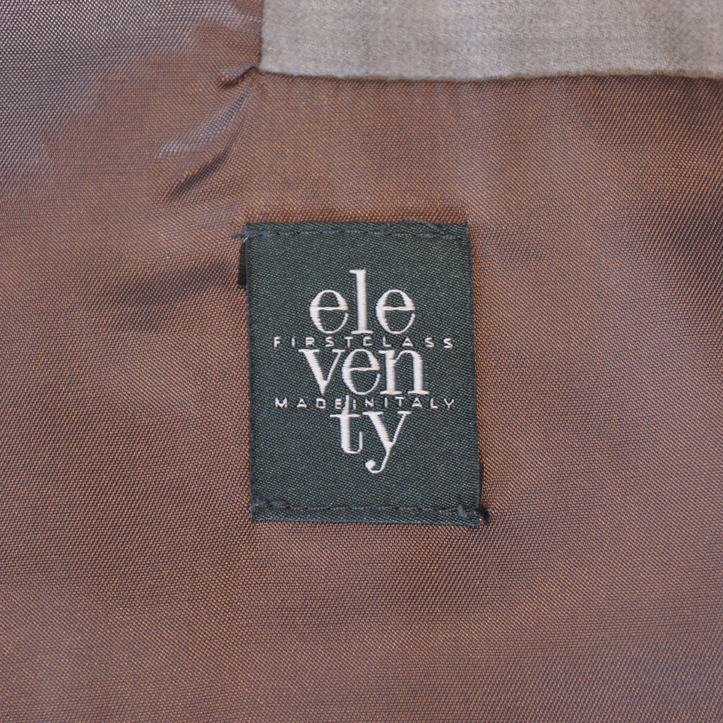 Eleventy Grey Loro Piana Rain System Wool Silk Vest