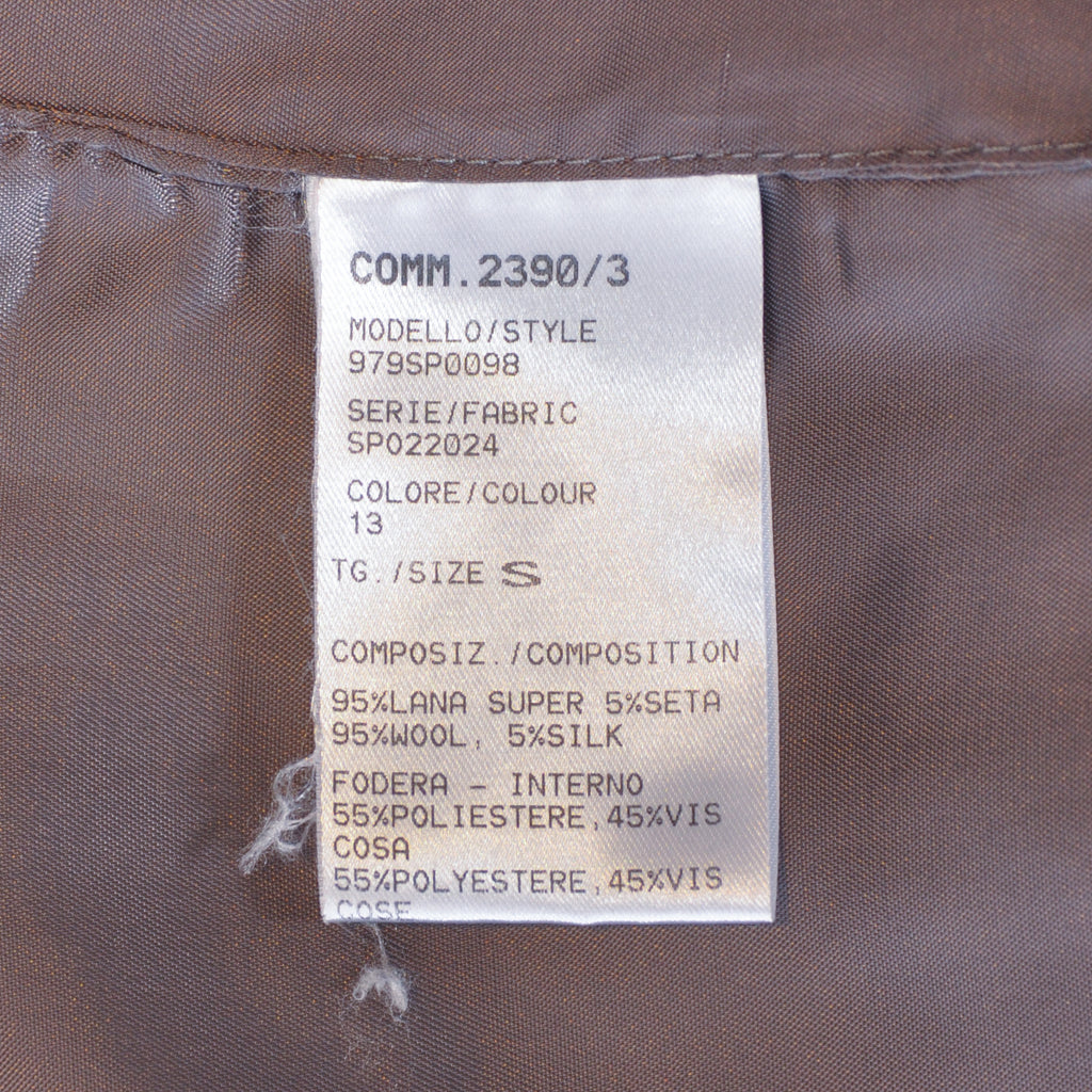 Eleventy Grey Loro Piana Rain System Wool Silk Vest