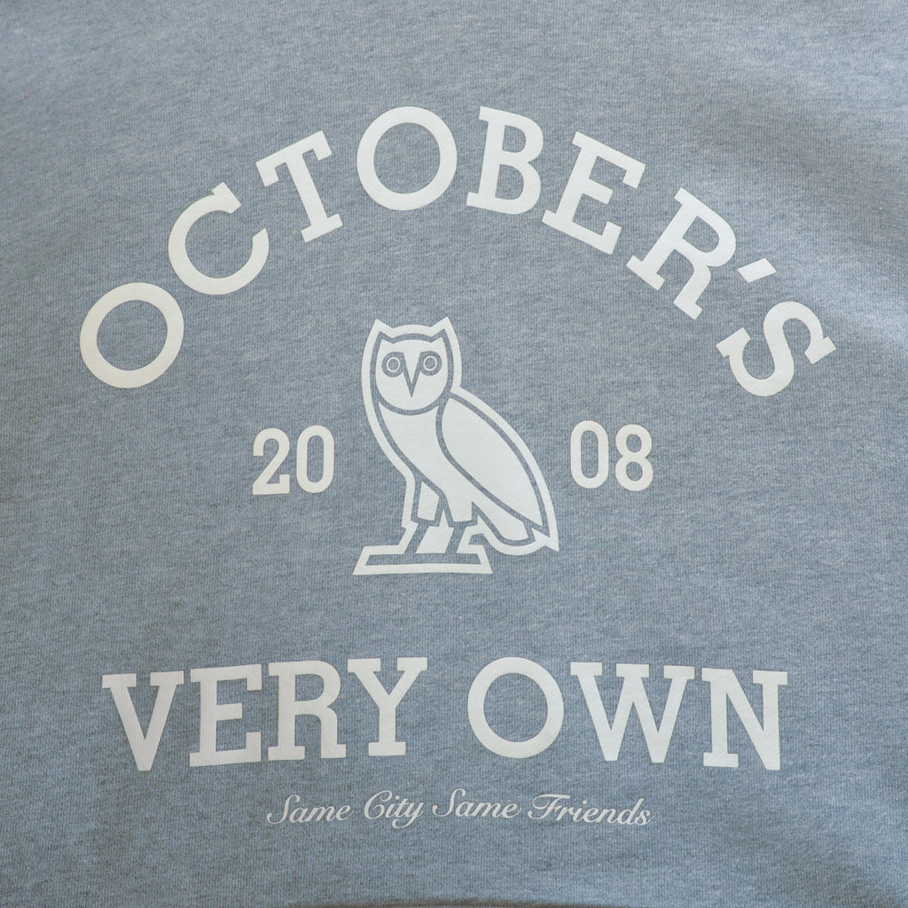 October’s Very Own Grey Print Hoodie
