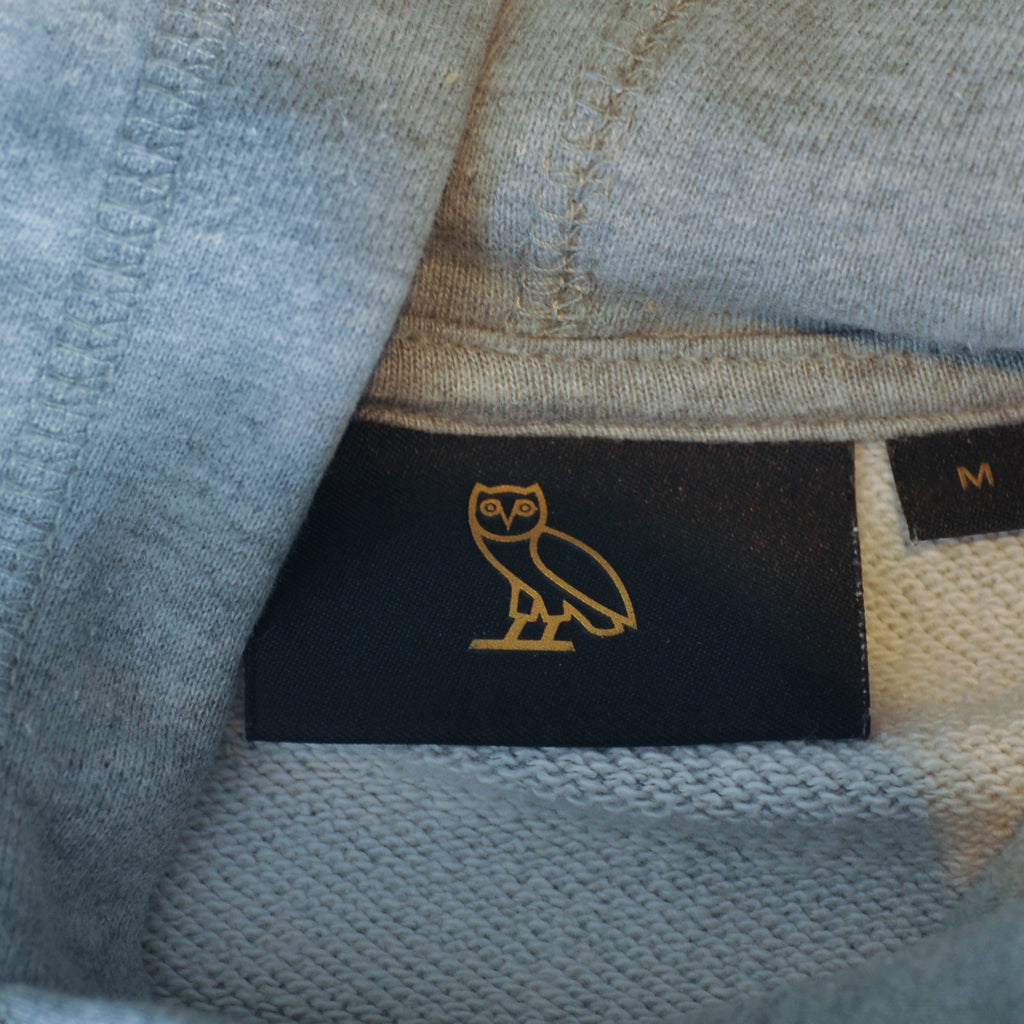 October’s Very Own Grey Print Hoodie