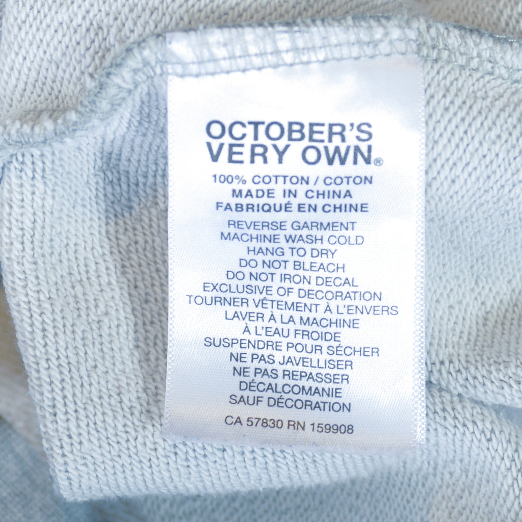 October’s Very Own Grey Print Hoodie