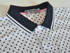 G/Fore Black on White Polka Dot Tech Jersey Polo Shirt