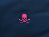 G/Fore Pink on Navy Blue Embroidered Polo Shirt