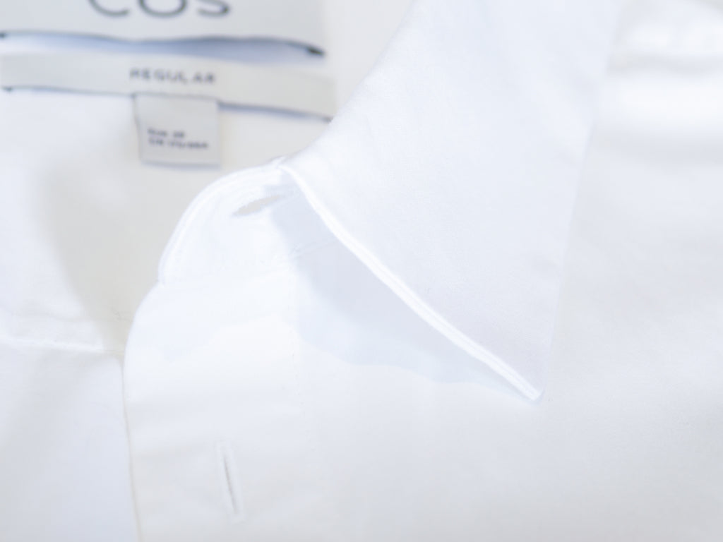 COS White Regular Fit Dress Shirt