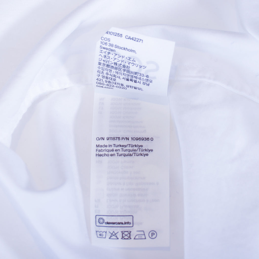 COS White Regular Fit Dress Shirt