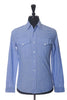 Brunello Cucinelli Light Blue Leisure Fit Epaulet Shirt