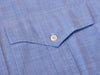 Brunello Cucinelli Light Blue Leisure Fit Epaulet Shirt