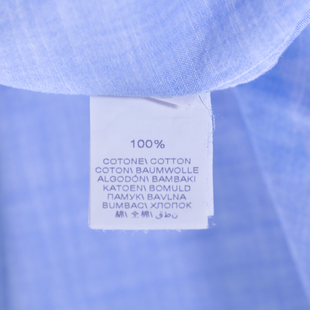 Brunello Cucinelli Light Blue Leisure Fit Epaulet Shirt