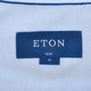Eton Light Blue Slim Fit Knit Pique Shirt