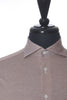 Eton Light Brown Slim Fit Knit Pique Shirt
