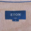 Eton Light Brown Slim Fit Knit Pique Shirt