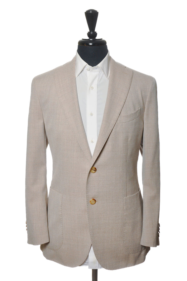 Boglioli Beige Wool Hopsack K-Jacket Blazer