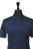 Canali 1934 Navy Blue Zip Polo Shirt