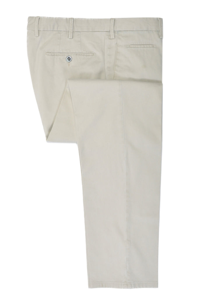 PT01 Light Beige Slim Fit Stretch Reef Chinos