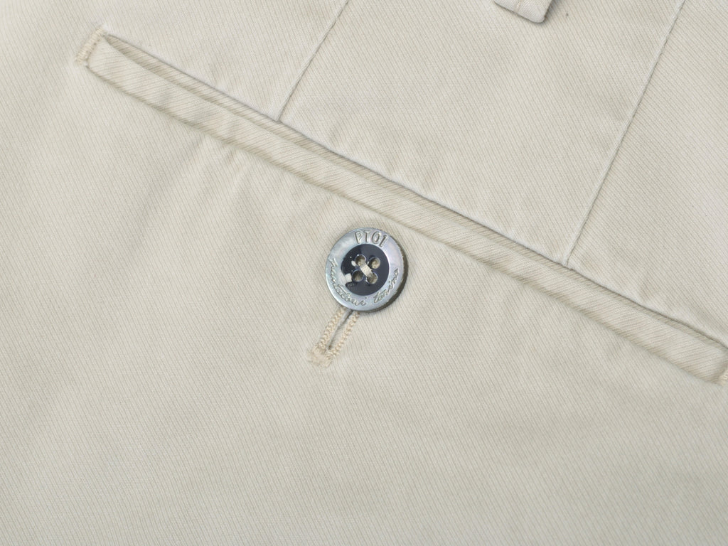 PT01 Light Beige Slim Fit Stretch Reef Chinos