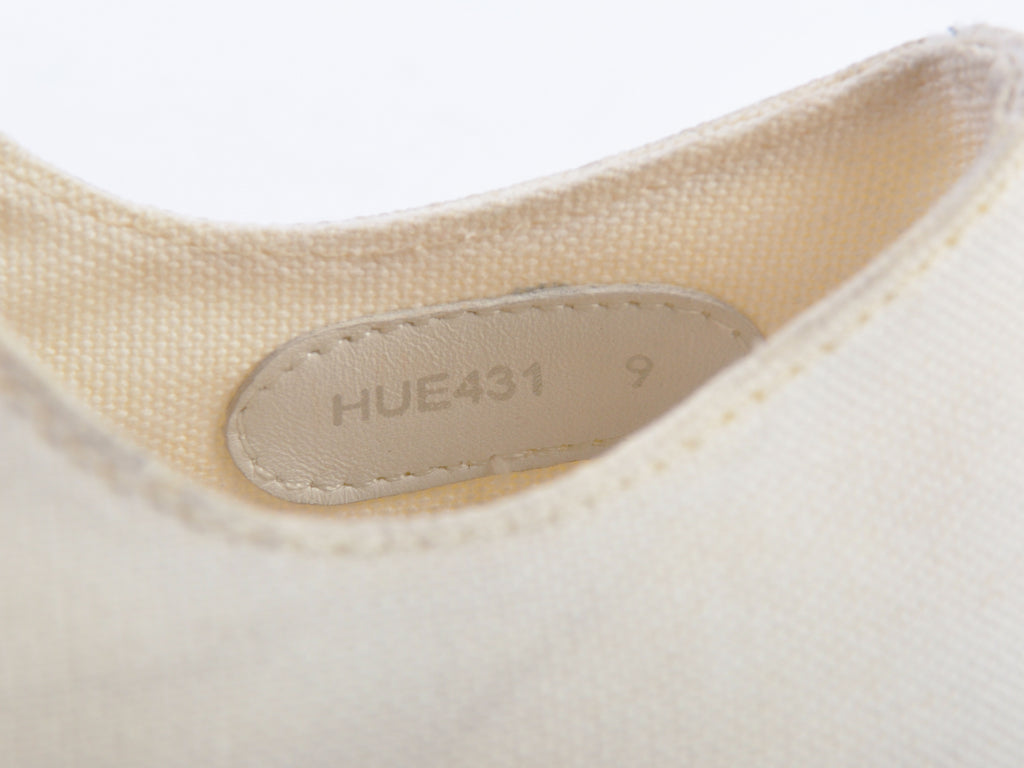 Helmut Land Ivory White Canvas Sneakers