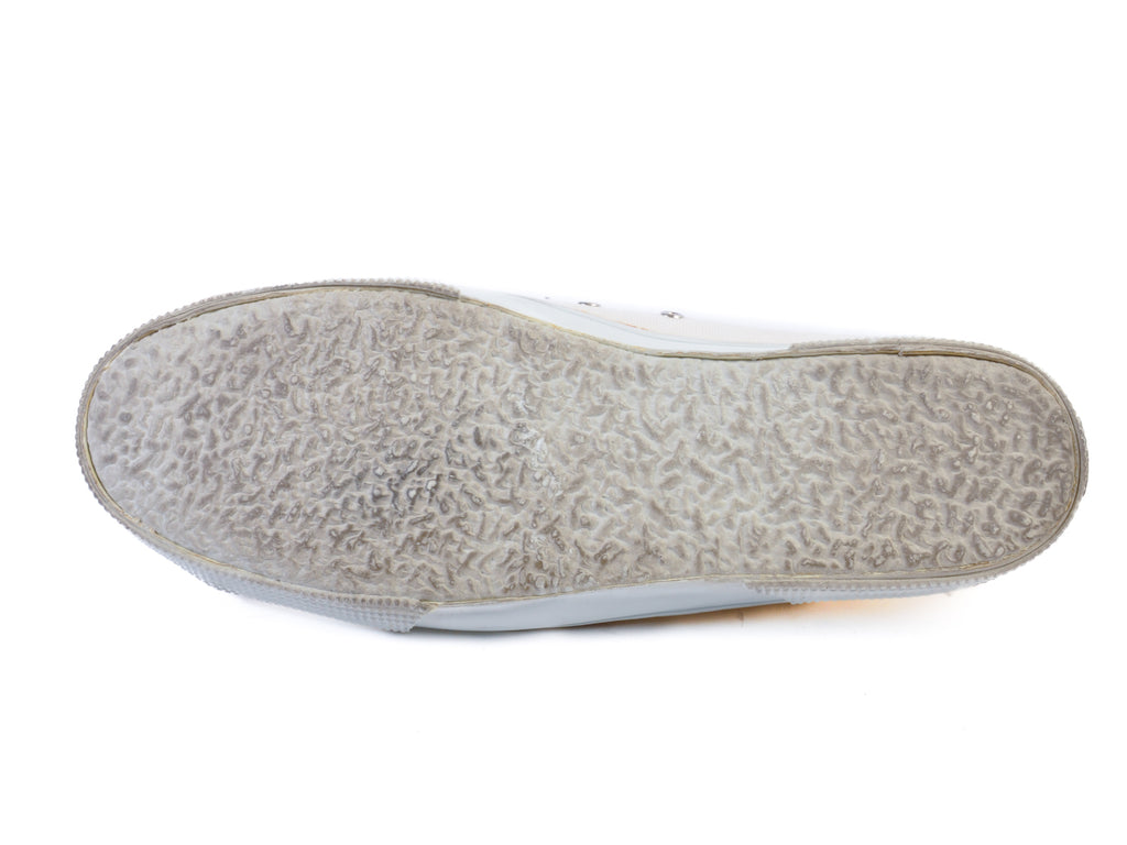 Helmut Land Ivory White Canvas Sneakers