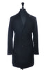 Luigi Bianchi Black Cashmere Blend Overcoat