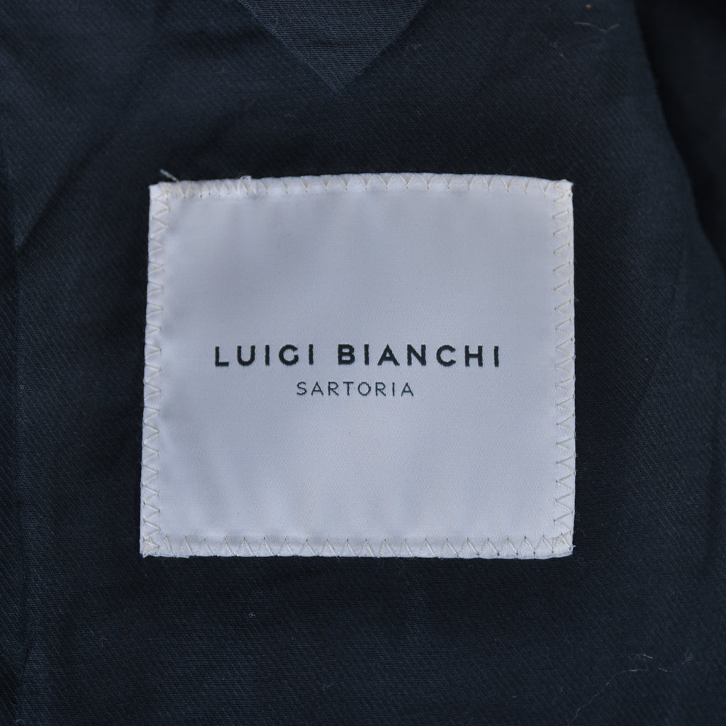 Luigi Bianchi Black Cashmere Blend Overcoat