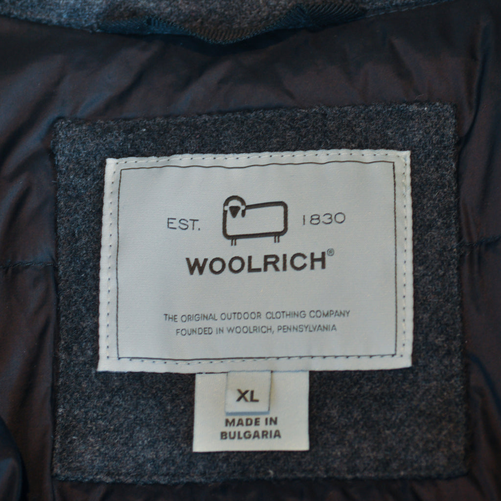 Woolrich Grey Down Snap Overshirt